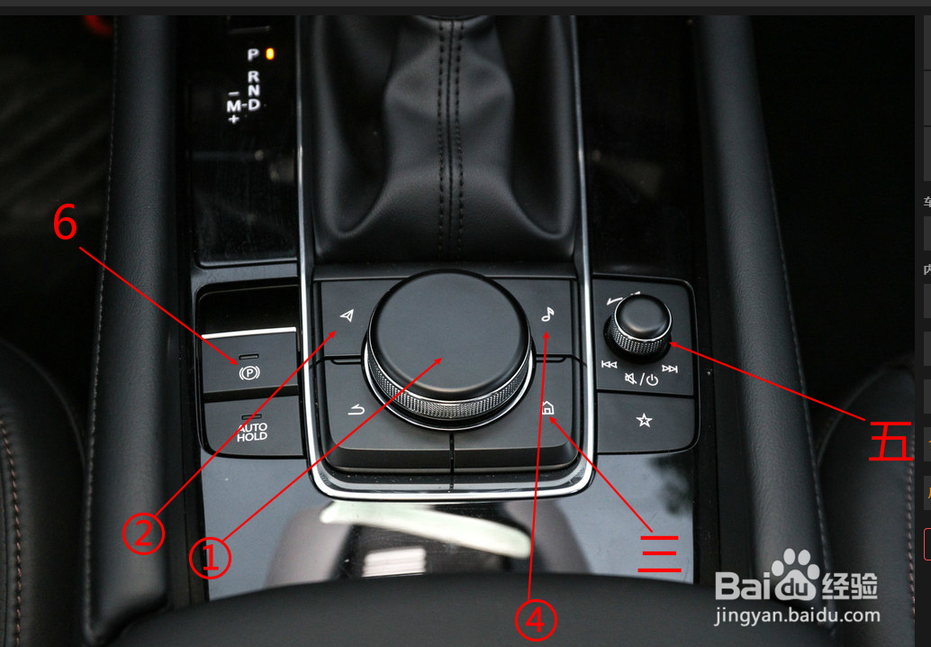 昂克赛拉中控台图解