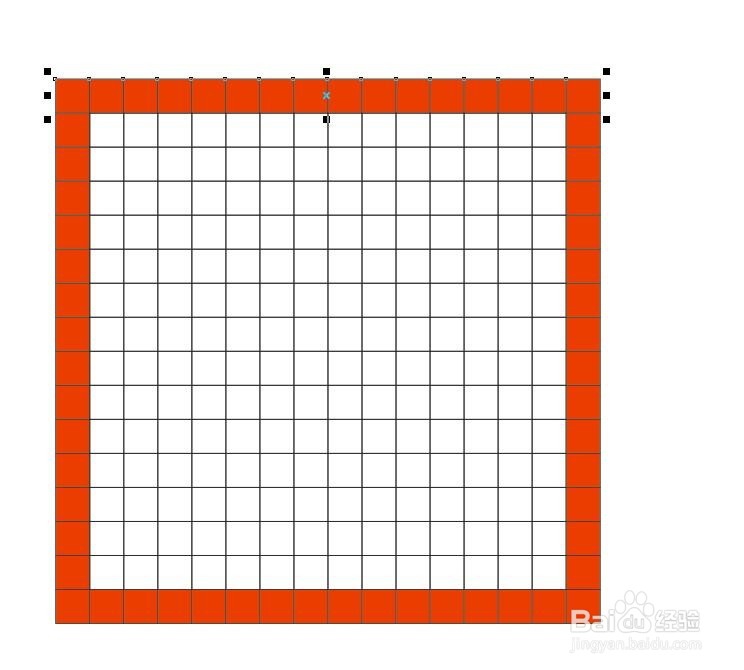 CorelDRAW中如何使用图纸工具做出规则的图形