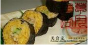 大闸蟹蟹肉寿司卷