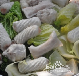 白菜豆腐炖鱿鱼卷