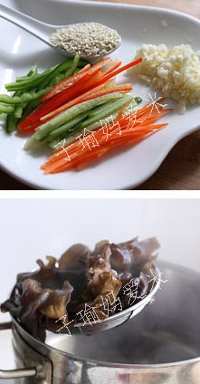 凉拌黑木耳的做法