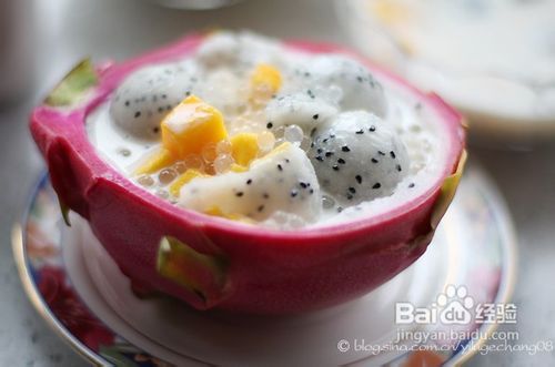 火龙果西米捞怎么做