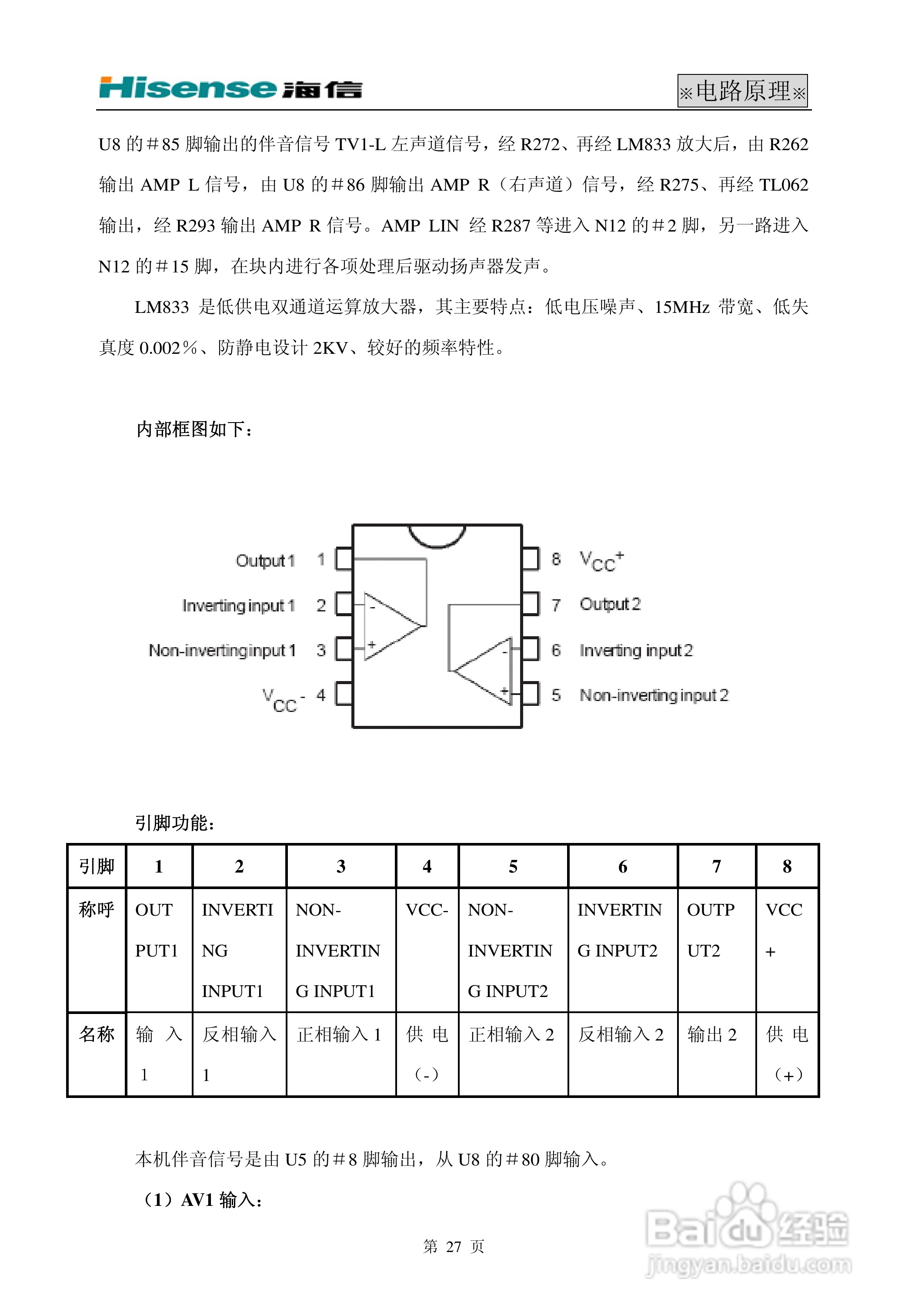 海信 TLM4277W液晶电视说明书:[3]