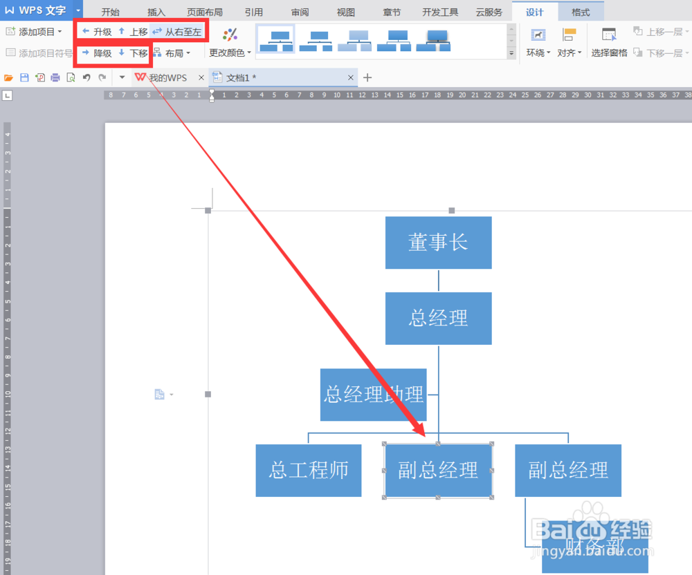 WPS怎么做好看实用的组织结构图
