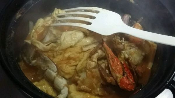 南洋风焗咸呛蟹