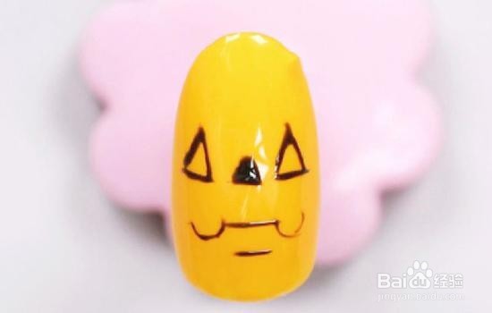 南瓜人美甲教程