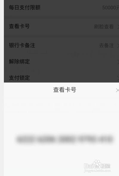 如何查支付宝完整银行卡卡号教程