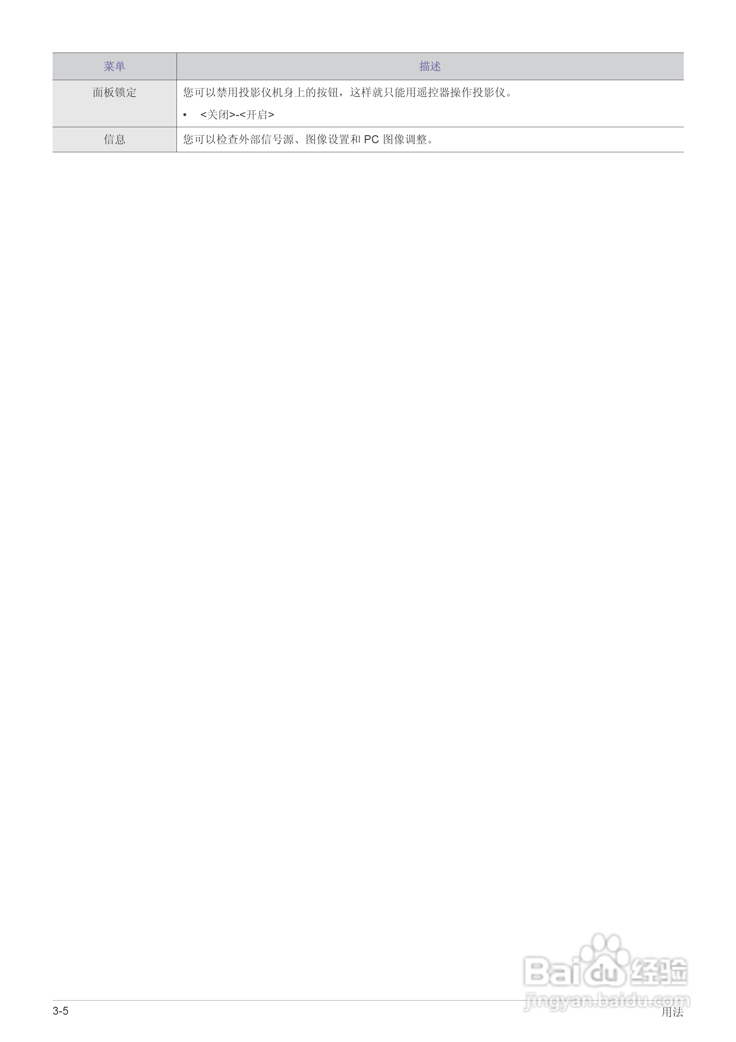 三星SP-M270投影仪使用说明书:[5]