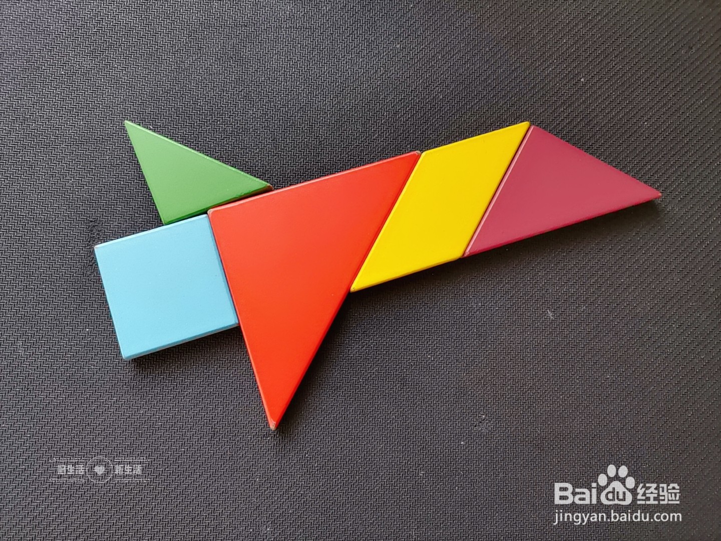 儿童益智七巧板 如何用七巧板拼飞机(2)