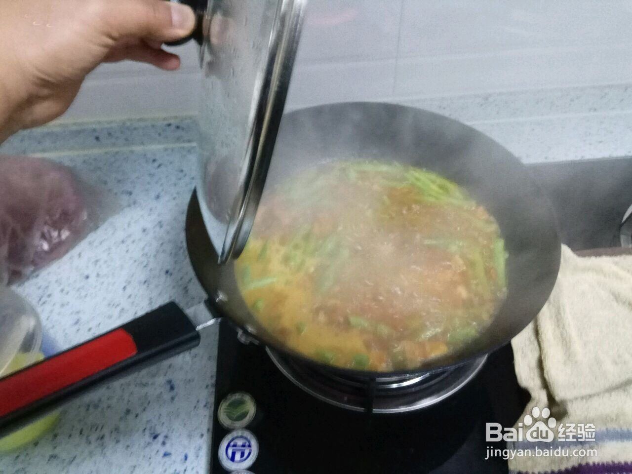 豆角焖面的做法