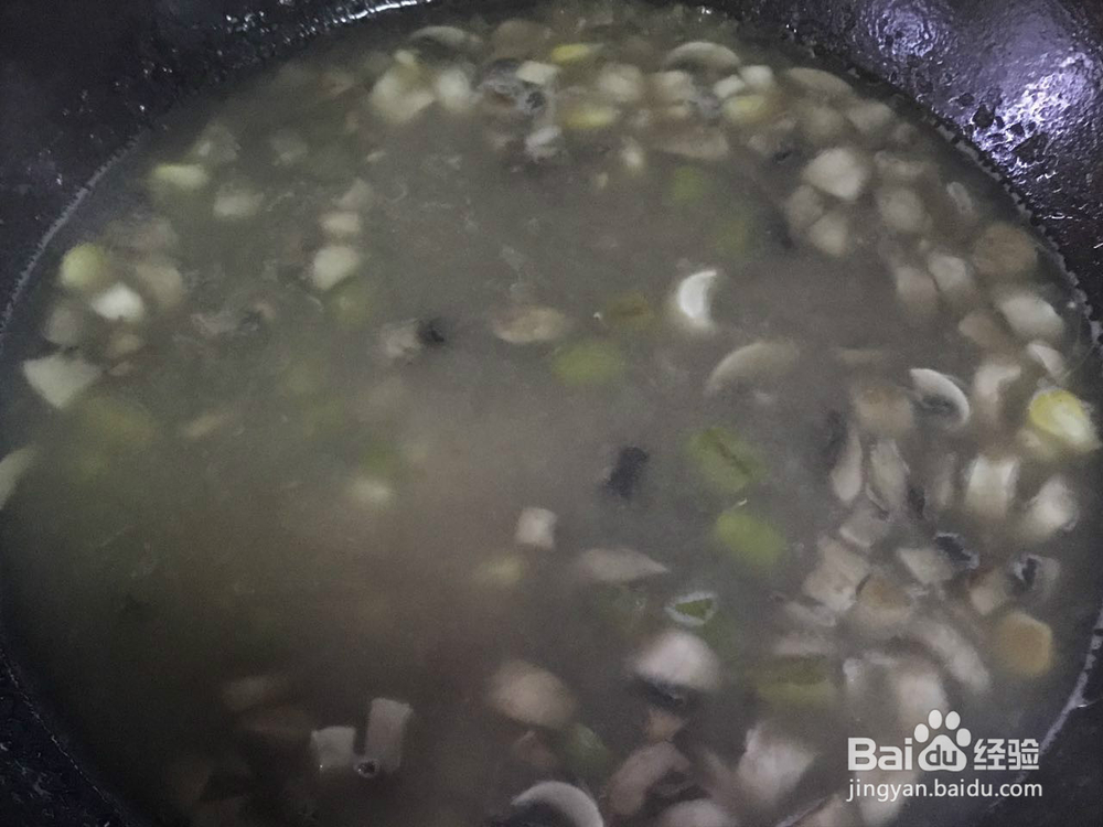 家常美食——蘑菇芦笋玉米浓汤