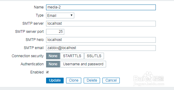如何在zabbix中克隆媒体类型？