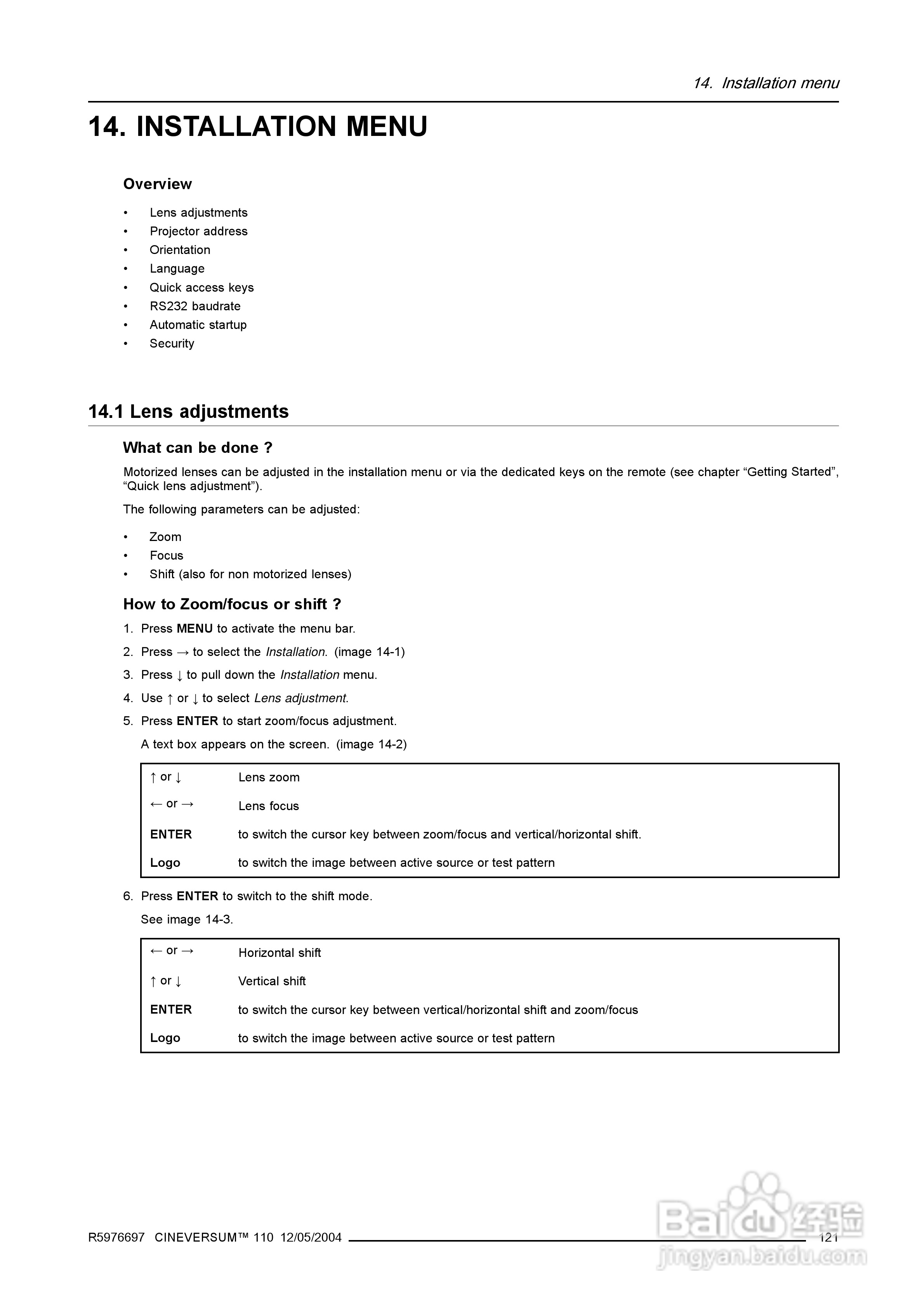 Barco巴可 Cine VERSUM 110投影机说明书:[13]