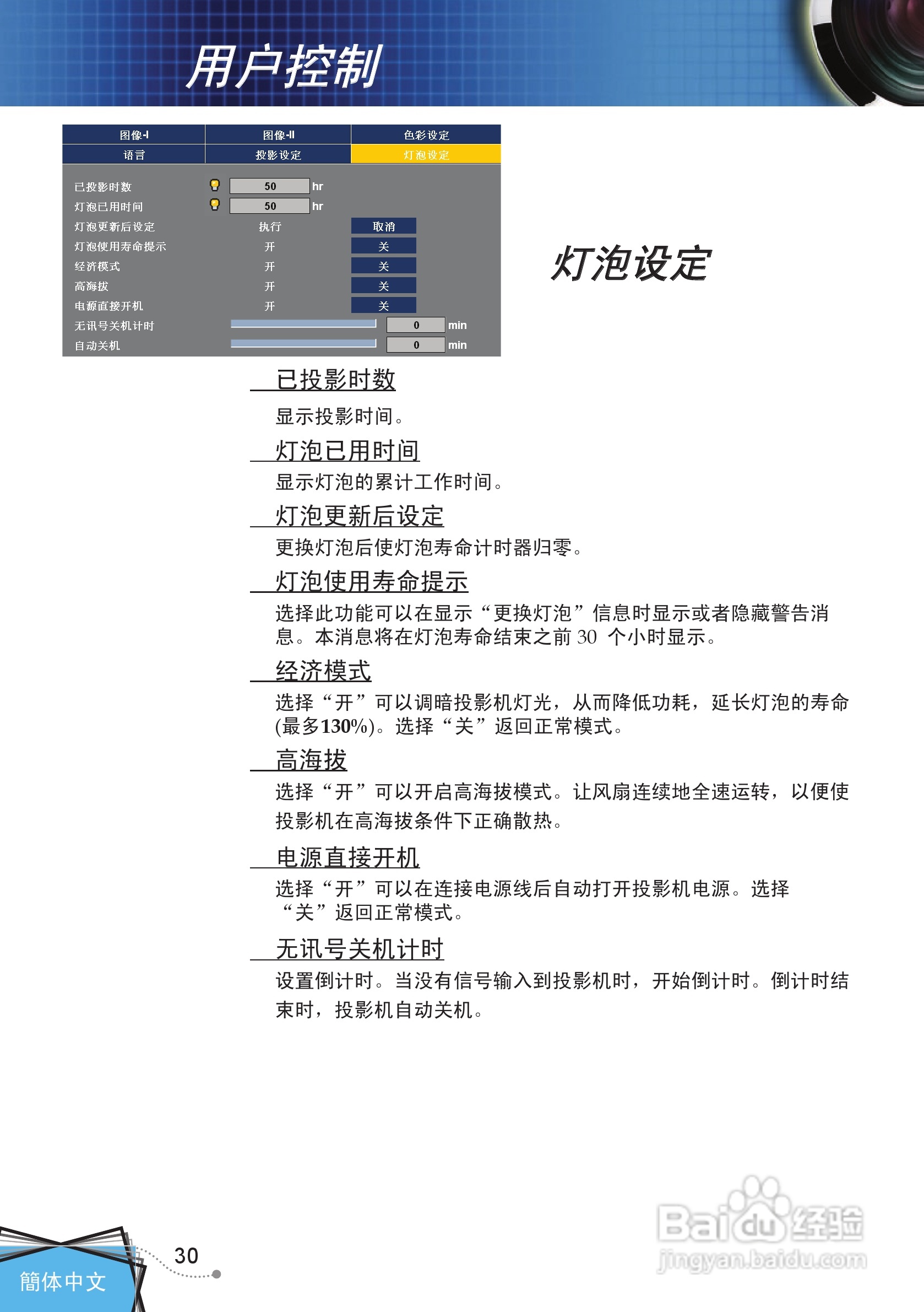 奥图码 DP7249投影机说明书:[4]