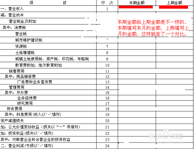 怎么做手工帐：[8]利润表