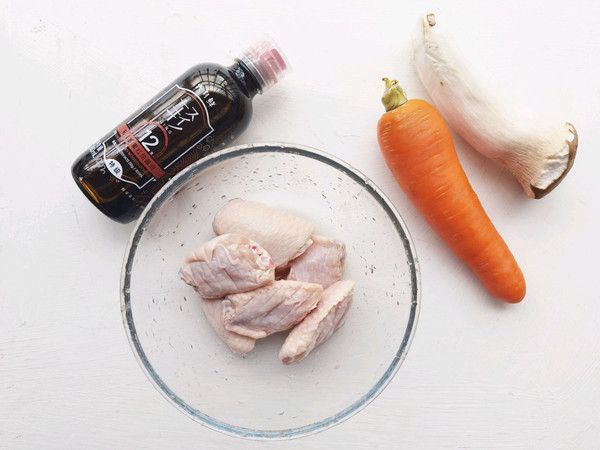 杏鲍菇胡萝卜焖鸡翅