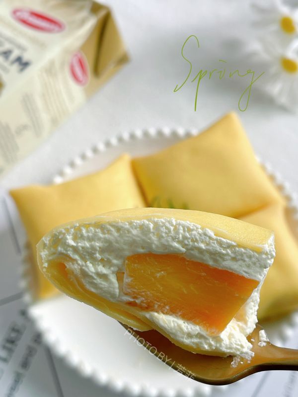 芒果班戟香甜软糯巨好吃