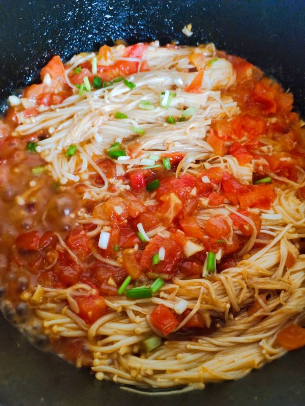 低卡低脂茄汁金针菇