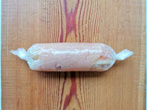 鸡肉培根苹果卷