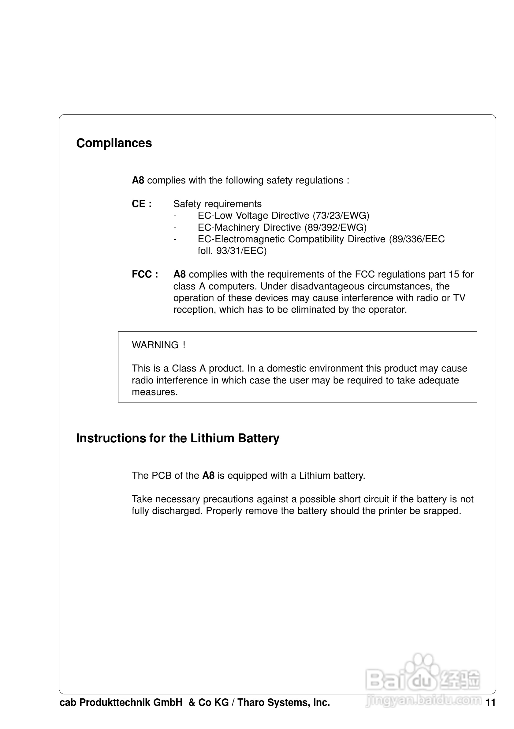 cab A8200打印机使用说明书:[2]