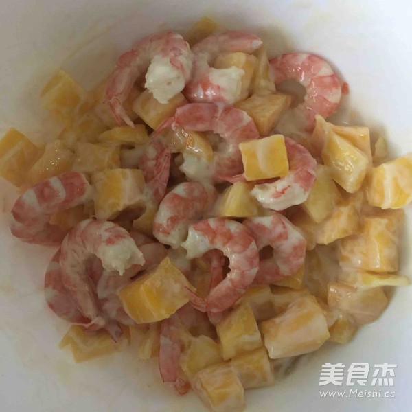 芒果虾仁的做法