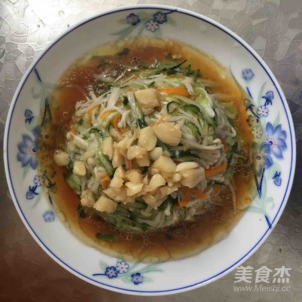 凉拌金针菇黄瓜