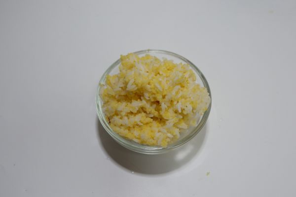紫甘蓝炒二米饭