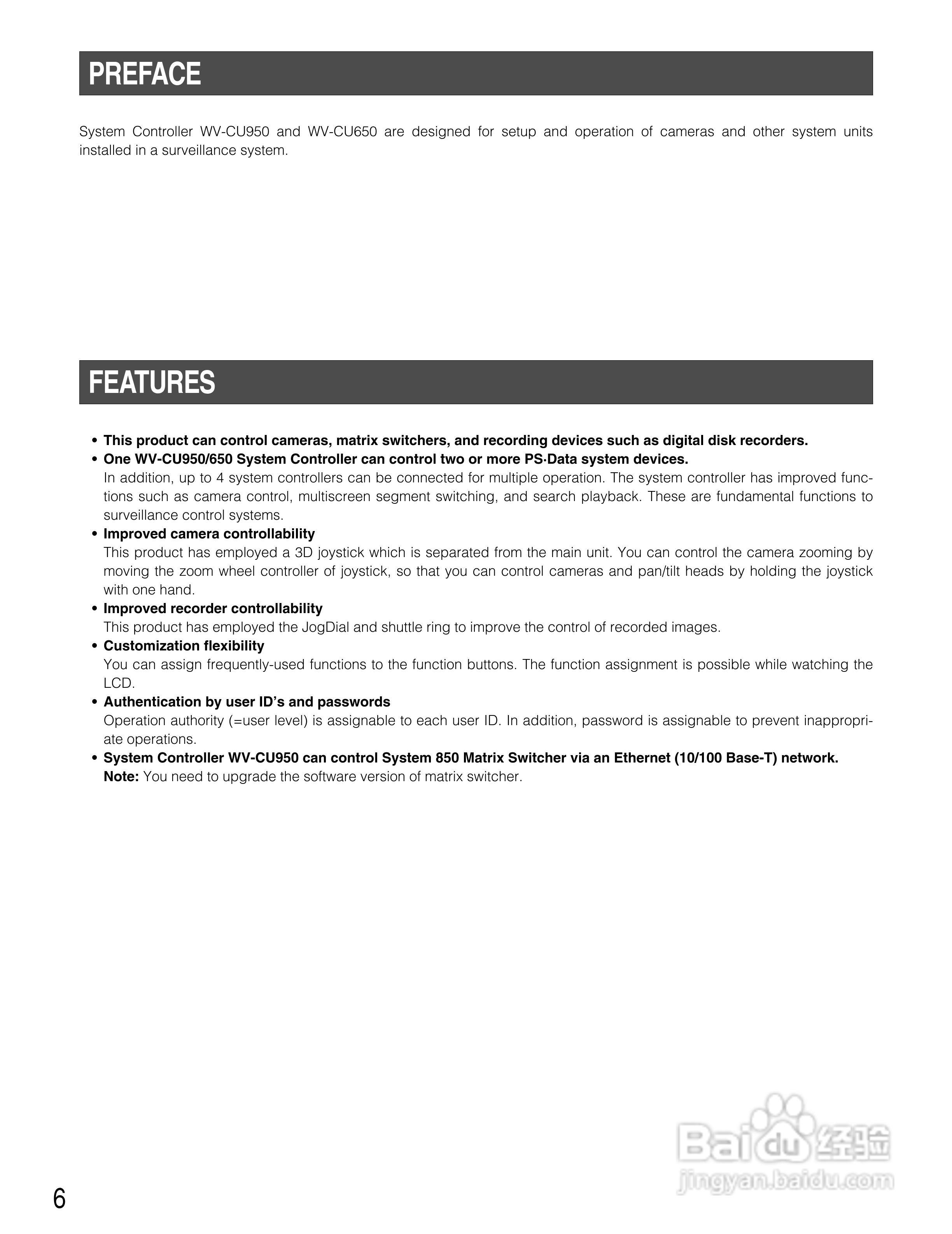 Panasonic WV-CU650以太网络系统控制器说明书:[1]