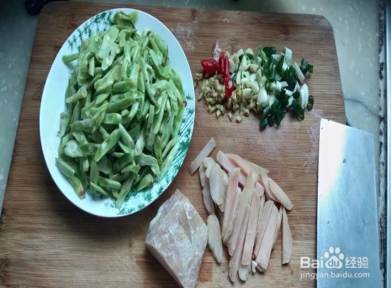 家常辣炒四季豆