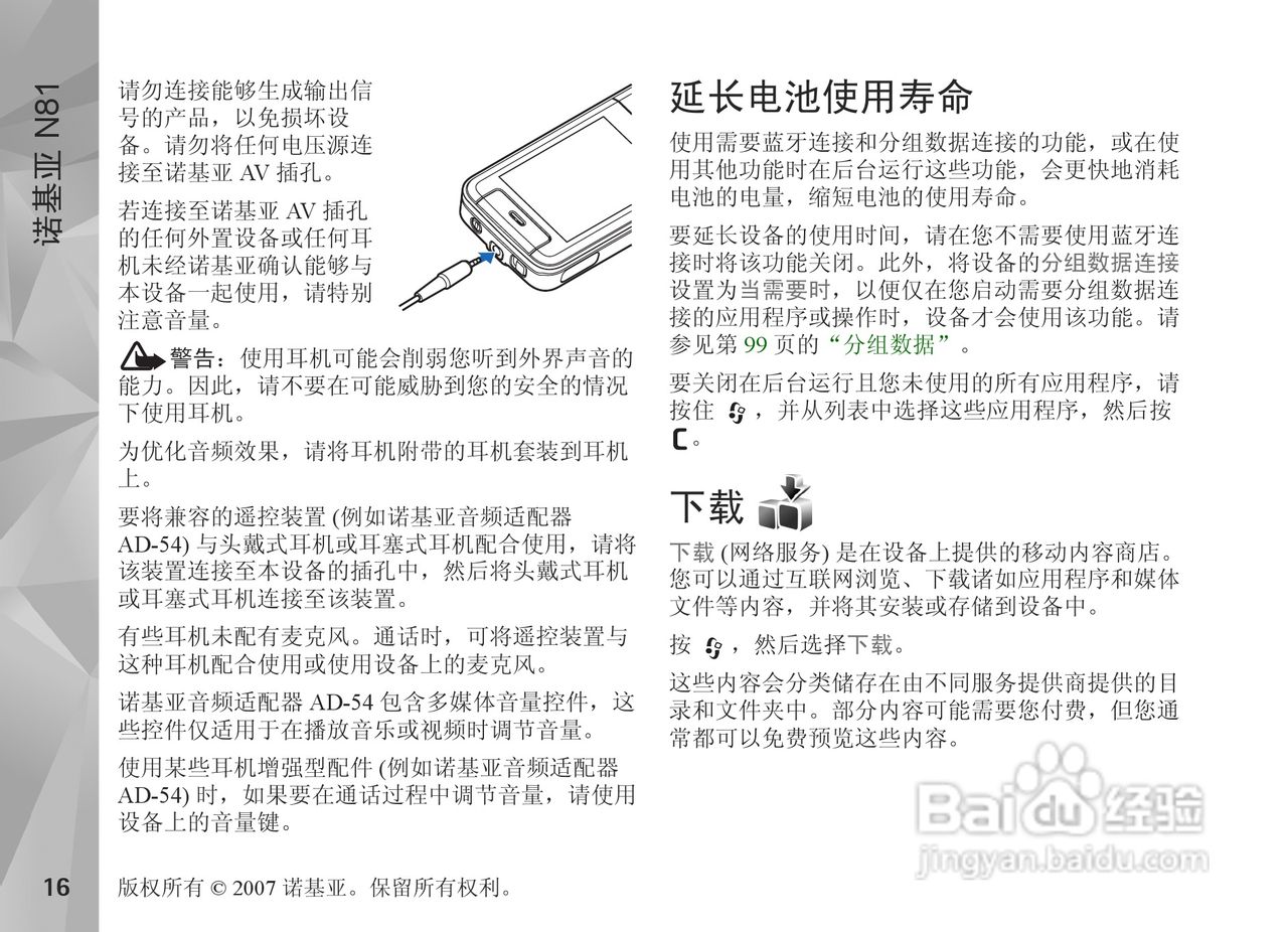 诺基亚N81手机使用说明书:[2]