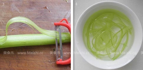清新降暑西芹的做法