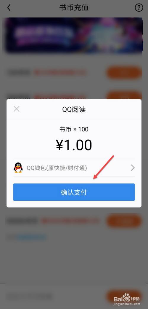 确认金额无误后,点击确认支付,支付成功后就可以用书币继续阅读了.