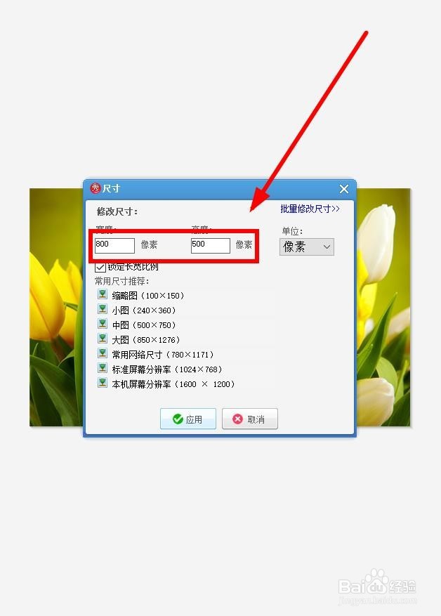 如何更改图片的大小?