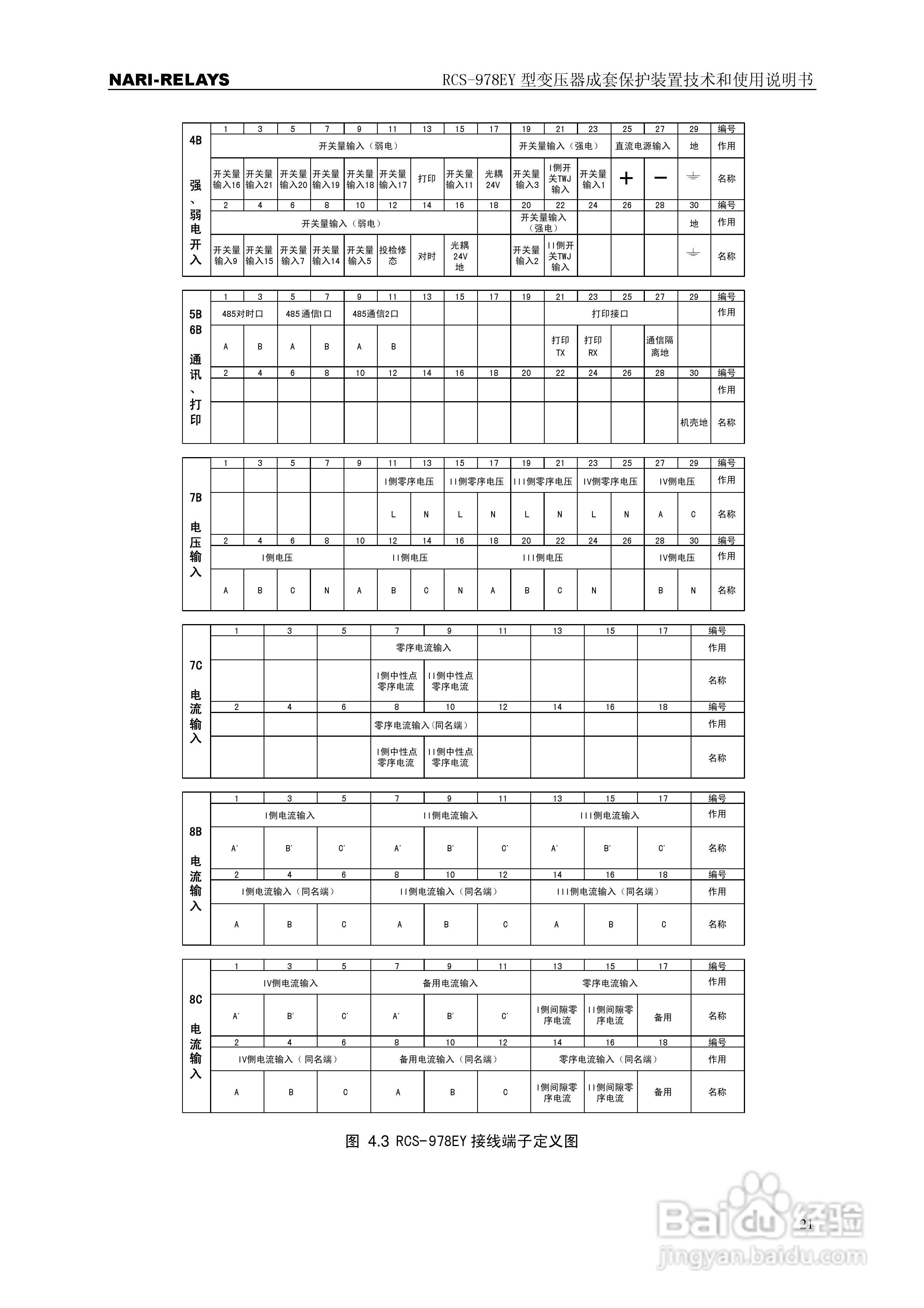 RCS-978EY型变压器成套保护装置使用说明书:[3]