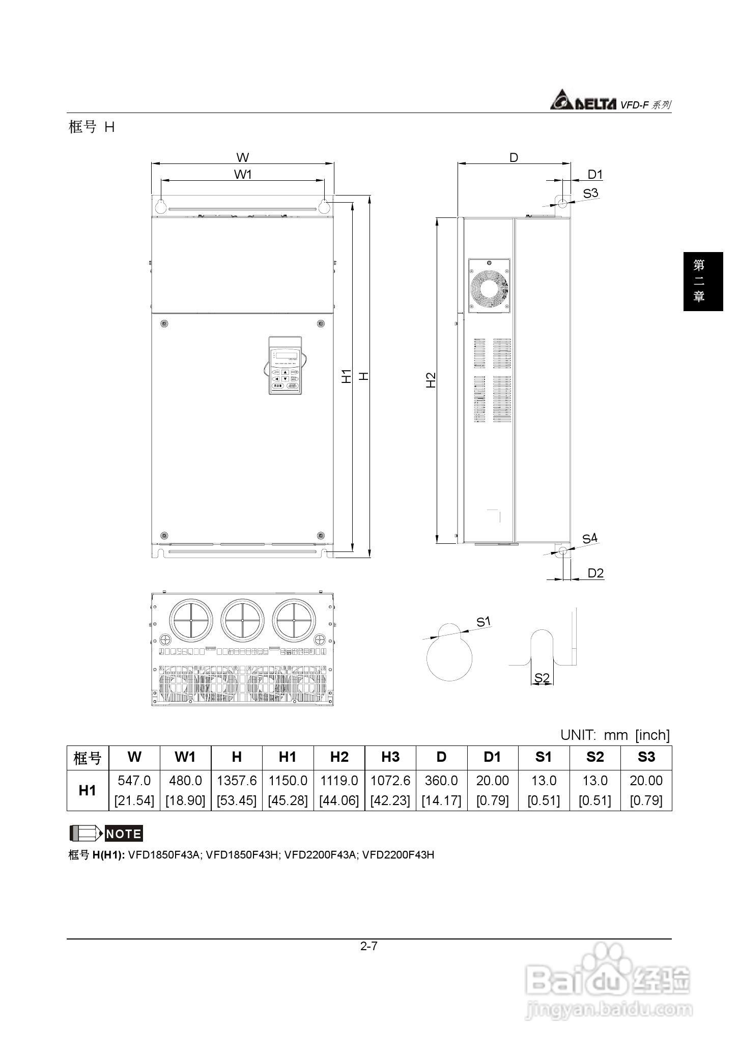 台达风机水泵专用型交流电机驱动器VFD-F系列说明书:[2]
