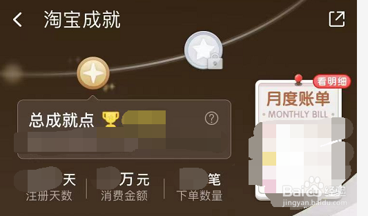 怎么查看自己在淘宝的成就账单