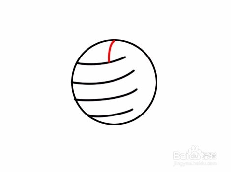 简笔画--排球怎么画