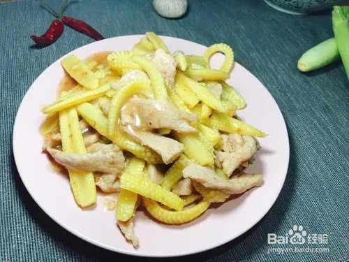 玉米笋炒肉丝