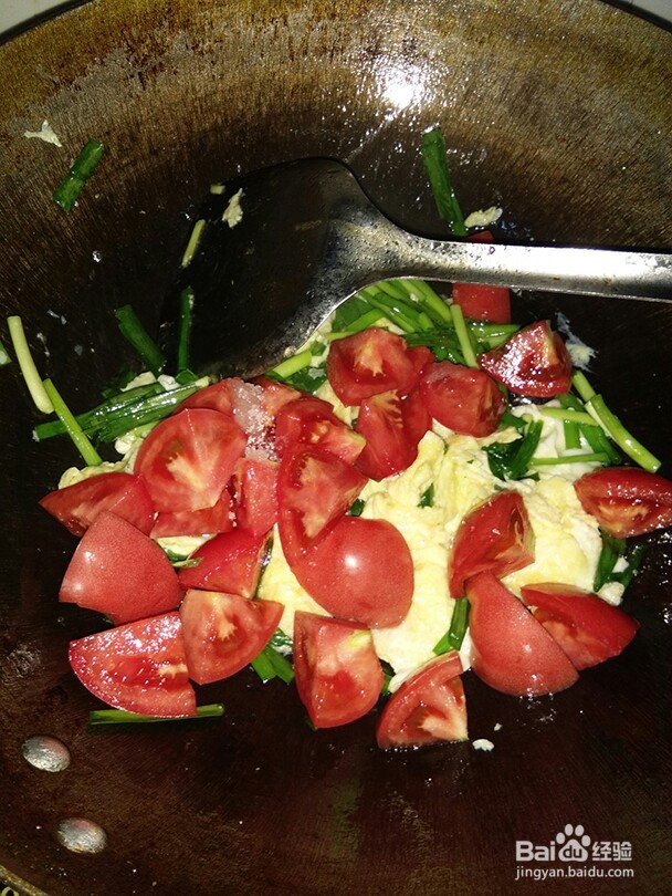 素菜~鸡蛋韭菜烧番茄