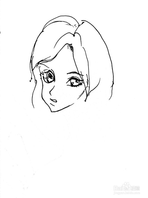 jojo的奇妙冒险系列之广濑康穗简笔画