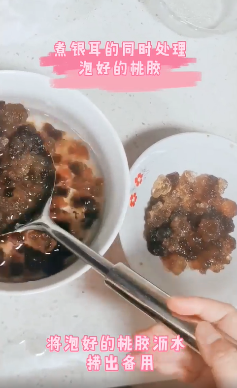 怎么做桃胶牛奶