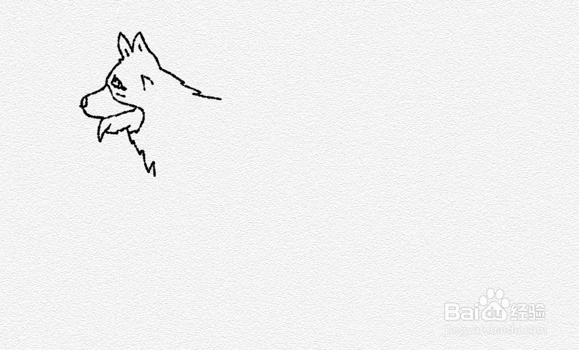 德牧犬如何简笔画