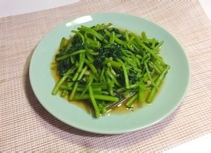 教你怎么做蚝油茼蒿