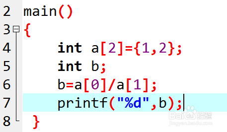C语言指针除法运算
