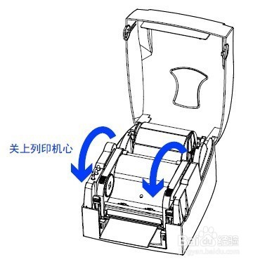 godex G500条码打印机怎么装标签纸