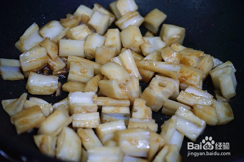 糖醋藕丁的做法