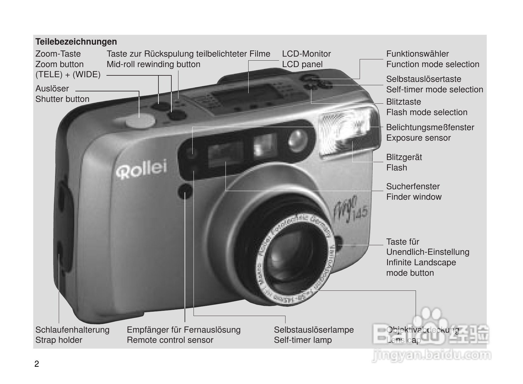 Rollei Prego 145型数码相机使用说明书:[1]