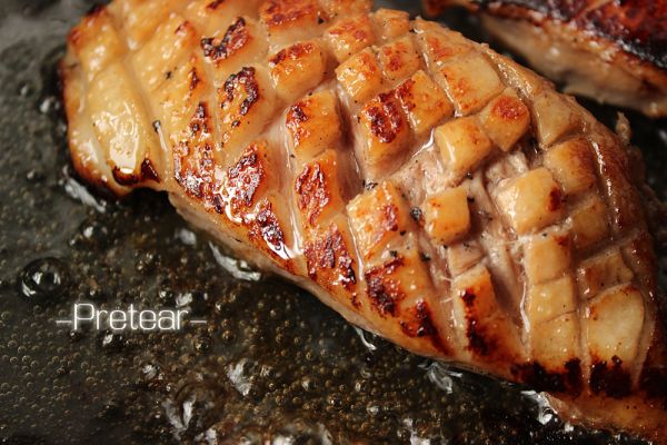 甜梨红酒烤鸭胸