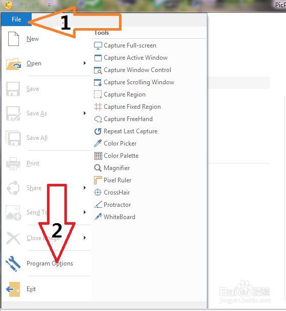 PicPick 如何设置成中文