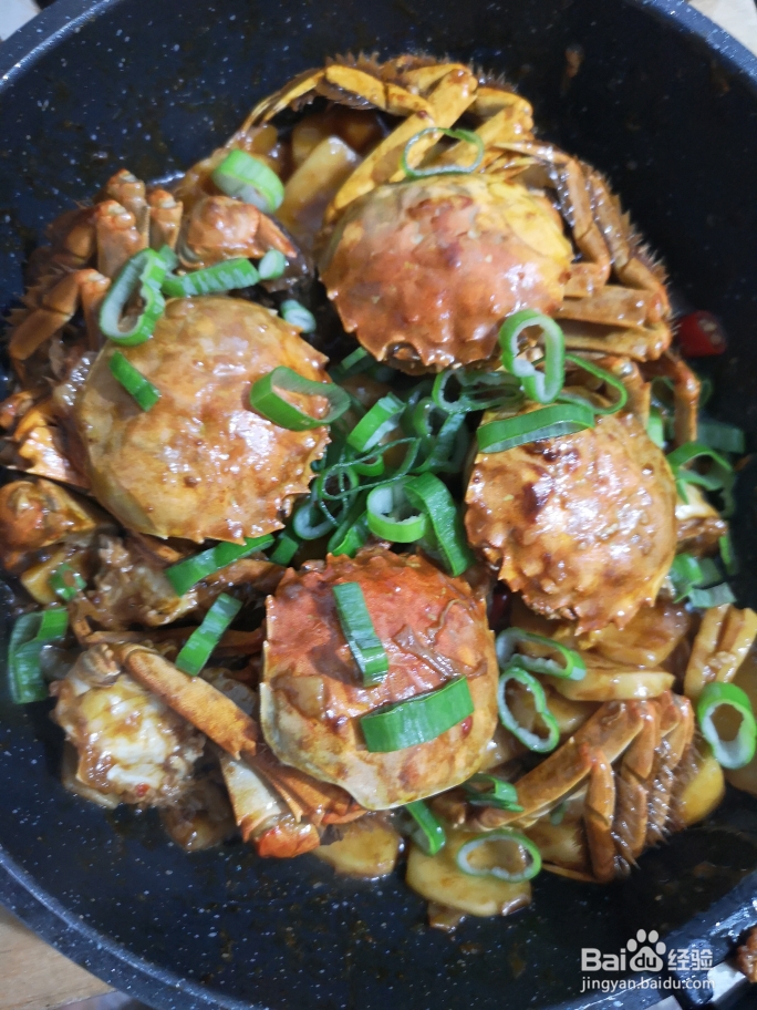 味美鲜香的大闸蟹炒年糕